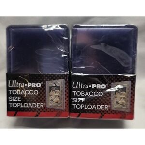 50 Ultra Pro Tobacco Size Toploader Card Protectors Sleeves 25 Count X 2